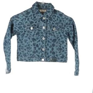 Guess Kids Blue Leopard Jean Jacket